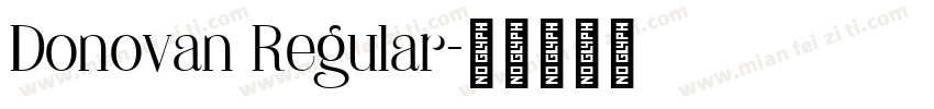 Donovan Regular字体转换